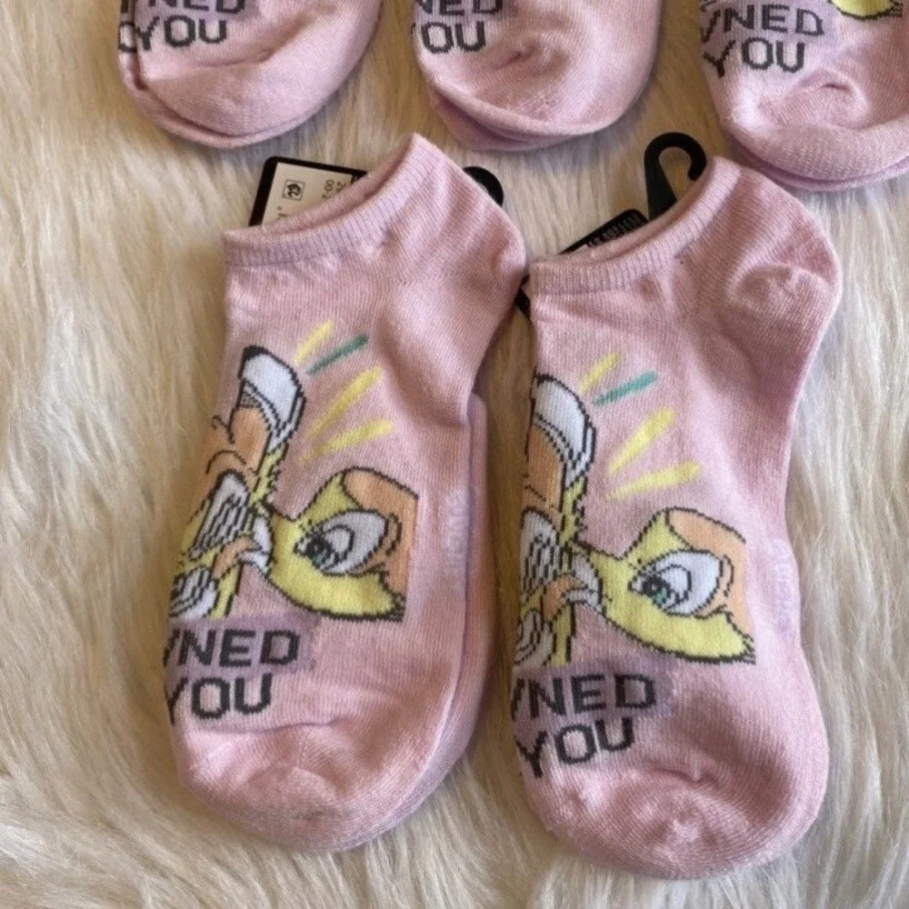 Disney Bambi Socks Womens Size 9-11 No Show Bundle Lot‎ Of 5